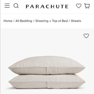 Parachute standard linen pillowcase set